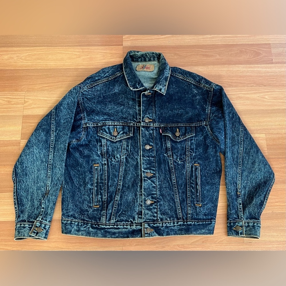 Vintage Levi's Denim Jean Jacket Unisex Size Large